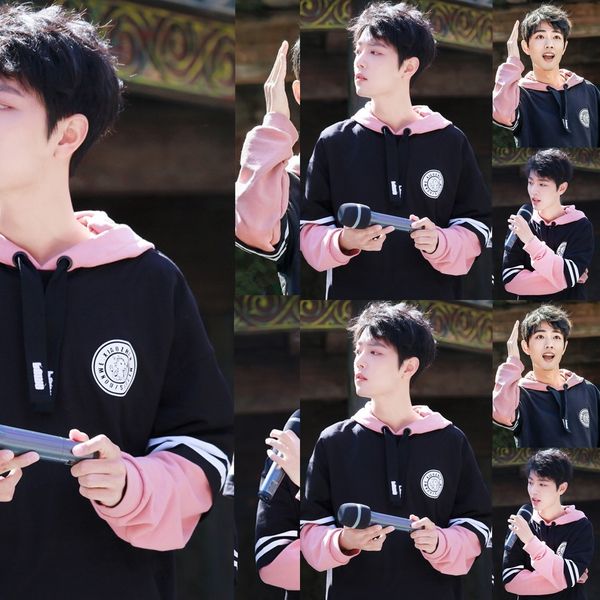 jvfth cashless zhan's same style of korean trendy men's loose xiao sweater pullover casual pullover hooded sweater loversbottoming, Black
jvfth cashless zhan's same style of korean trendy men's loose xiao sweater pullover casual pullover hooded sweater loversbottoming, Black
