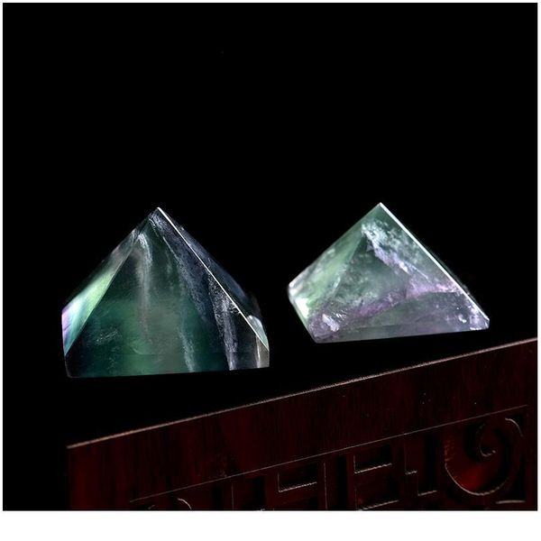 1pc natural fluorite pyramid crystal point healing crystal natural stone mineral gift home study decoration jllfku, Black
1pc natural fluorite pyramid crystal point healing crystal natural stone mineral gift home study decoration jllfku, Black