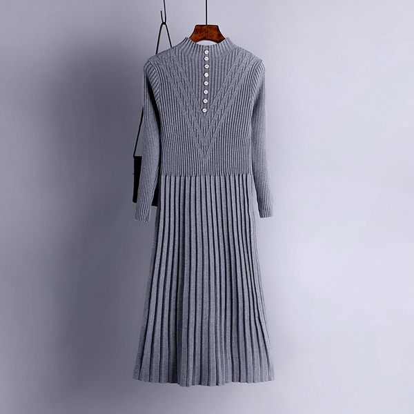 2021 new chic long knit maxi women sweater thick warm winter pleated female rib turtleneck a line dress office lady 8uzd, Black;gray
2021 new chic long knit maxi women sweater thick warm winter pleated female rib turtleneck a line dress office lady 8uzd, Black;gray