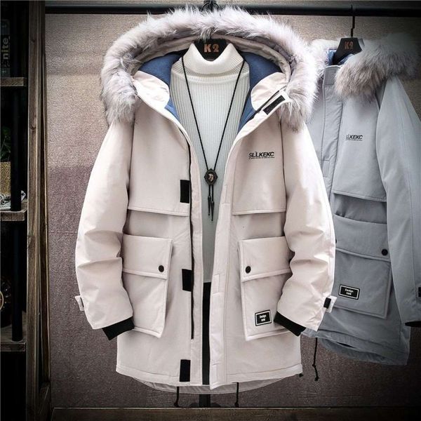 2020 men's medium and long winter coat new thickened korean down clothing tooling trend cotton padded jacket for men, Black;brown
2020 men's medium and long winter coat new thickened korean down clothing tooling trend cotton padded jacket for men, Black;brown