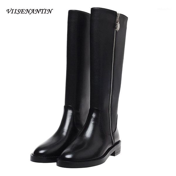 boots korean fashion women's autumn winter all-match rhinestone decoration side zipper knee high handmade leather boots1, Black
boots korean fashion women's autumn winter all-match rhinestone decoration side zipper knee high handmade leather boots1, Black