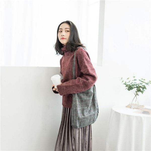 2020 осень зима женщины шерстяной холст сумка женская vintage plaid сумка totes женщины хлопок шерсть ткань сумок 
2020 осень зима женщины шерстяной холст сумка женская vintage plaid сумка totes женщины хлопок шерсть ткань сумок