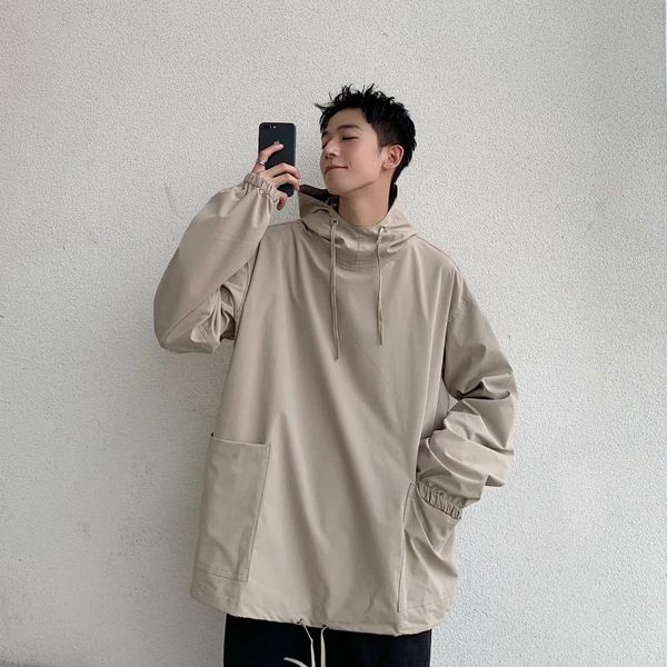 spring and autumn cec super fire windbreaker coat male short japanese-style harajuku lazin wind ins trend loose hooded, Tan;black
spring and autumn cec super fire windbreaker coat male short japanese-style harajuku lazin wind ins trend loose hooded, Tan;black