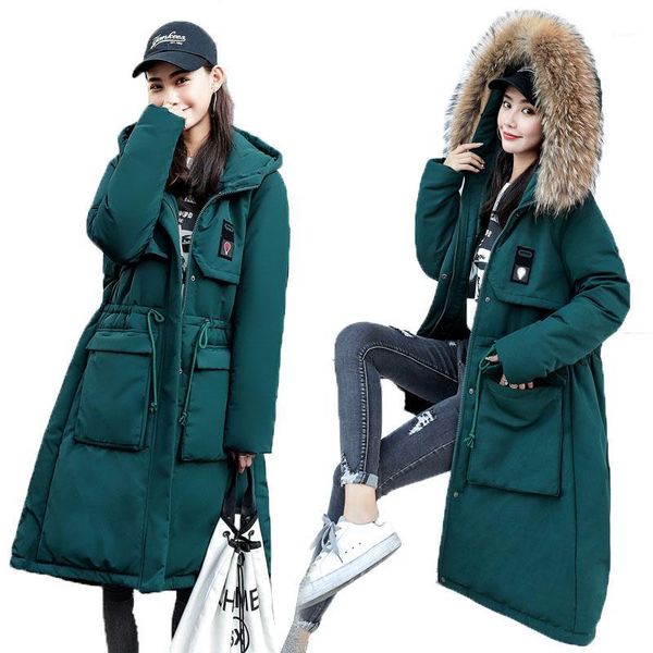 women's down & parkas 2021 winter korean hooded cotton coat clothing female long loose slim outwear warm thick jacket1, Black
women's down & parkas 2021 winter korean hooded cotton coat clothing female long loose slim outwear warm thick jacket1, Black
