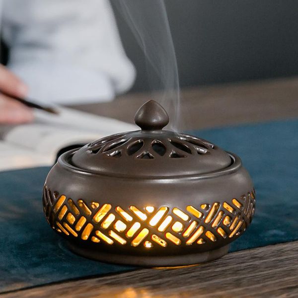 fragrance lamps hollow ceramic incense burner mini sandalwood censer coil holder creative home living room office buddha decorations
fragrance lamps hollow ceramic incense burner mini sandalwood censer coil holder creative home living room office buddha decorations