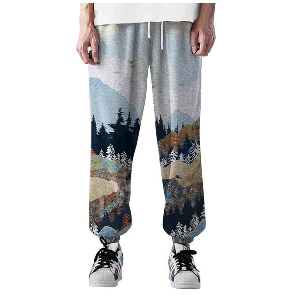 мужские высокой талией брюки мода mountain treetop printed карманный streetwear повседневный спорт бег спортивные брюки ropa hombre, Black
мужские высокой талией брюки мода mountain treetop printed карманный streetwear повседневный спорт бег спортивные брюки ropa hombre, Black