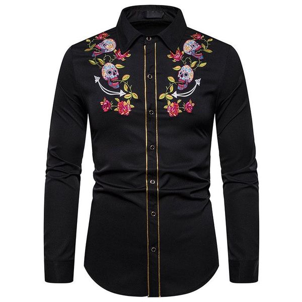 men's casual shirts qyzrfs men embroidery shirt streetwear long sleeve social plus size printed slim fit clothing harajuku hip hop, White;black
men's casual shirts qyzrfs men embroidery shirt streetwear long sleeve social plus size printed slim fit clothing harajuku hip hop, White;black