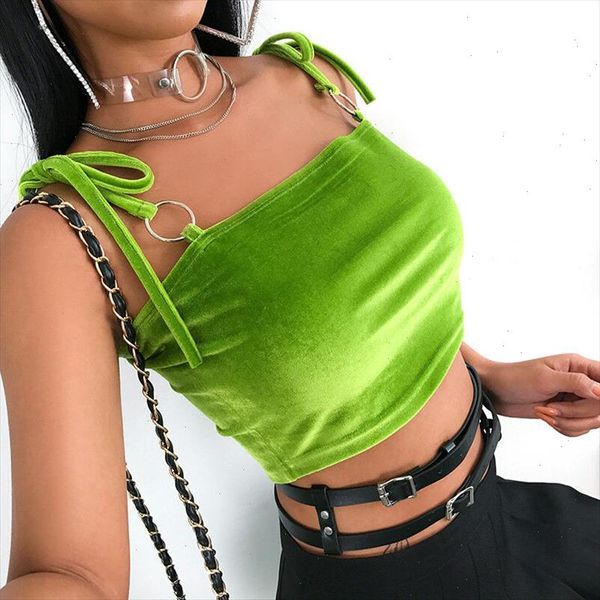 summer cami ladies women bandage velvet crop club party fluorescent green strap vest short tee shirt tank blusa, White
summer cami ladies women bandage velvet crop club party fluorescent green strap vest short tee shirt tank blusa, White