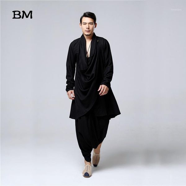 men's tracksuits buddhist meditation men's traditional clothing chinese set cotton linen blouse elastic waist pants loose shirt, Gray
men's tracksuits buddhist meditation men's traditional clothing chinese set cotton linen blouse elastic waist pants loose shirt, Gray