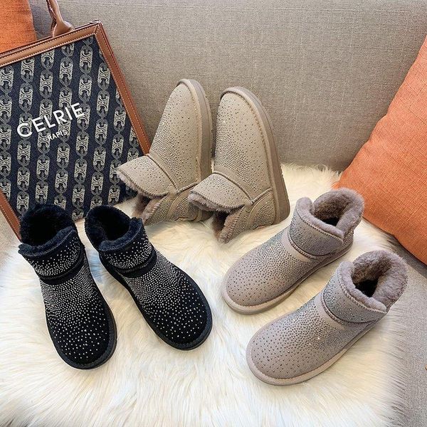 women snow boots 2020 winter fashion ankle boots platform chunky woman shoes luxury designers crystal padded ladies, Black
women snow boots 2020 winter fashion ankle boots platform chunky woman shoes luxury designers crystal padded ladies, Black