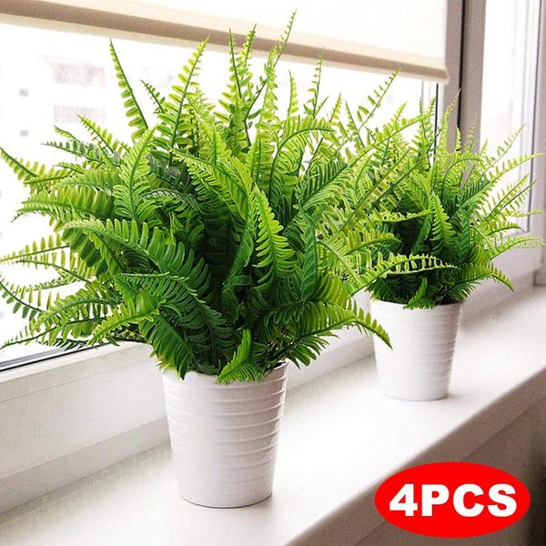 4pcs artificial boston fern plants plastic artificial shrubs greenery for house outdoor garden office decor lad-sale
4pcs artificial boston fern plants plastic artificial shrubs greenery for house outdoor garden office decor lad-sale