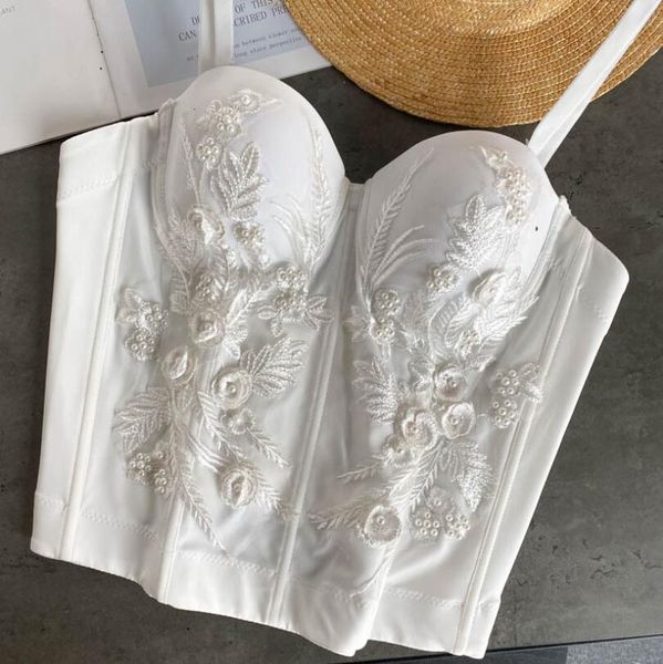 female heavyweight needlepoint beading bustier fine vintage white breast binder punk club bra corset p1663 d360, Black;white
female heavyweight needlepoint beading bustier fine vintage white breast binder punk club bra corset p1663 d360, Black;white
