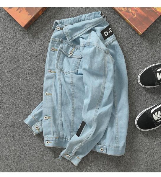men streetwear badge printed jeans jackets fashion hip hop male motorcycle casual slim fit denim coat outerwear plus size 5xl1, Black;brown
men streetwear badge printed jeans jackets fashion hip hop male motorcycle casual slim fit denim coat outerwear plus size 5xl1, Black;brown