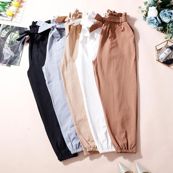 2019 spring women harem pants high street high waist belted trousers causal pants1, Black;white
2019 spring women harem pants high street high waist belted trousers causal pants1, Black;white