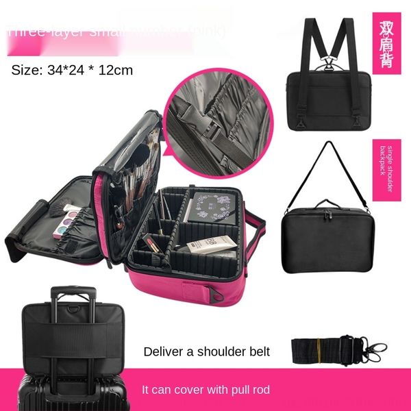 rklcn bagluggage multi-functional hand-held case and bag cosmetic professional cosmetic bagwith clapboard make-up embroideryconvenient stora
rklcn bagluggage multi-functional hand-held case and bag cosmetic professional cosmetic bagwith clapboard make-up embroideryconvenient stora