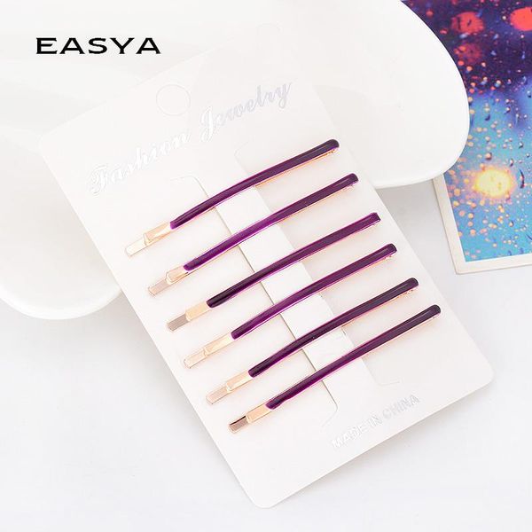 easya 6pcs/lot enamel simple hair pins hair jewelry clips headwear accessories for women girls, Golden;silver
easya 6pcs/lot enamel simple hair pins hair jewelry clips headwear accessories for women girls, Golden;silver