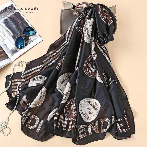scarves 90*180cm silk satin long scarf imitation shawl beach towel summer sunscreen female, Blue;gray 
scarves 90*180cm silk satin long scarf imitation shawl beach towel summer sunscreen female, Blue;gray