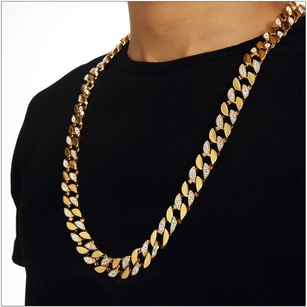 hip hop bling cuban curb chain men yellow gold filled half smooth half zirconia necklace male gift, Silver
hip hop bling cuban curb chain men yellow gold filled half smooth half zirconia necklace male gift, Silver