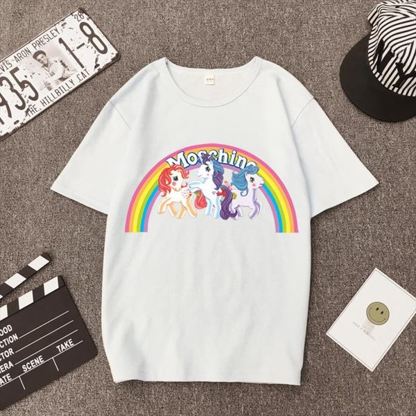 female t shirt harajuku unicorn rainbow pony t shirt women couples loose short sleeve ulzzang t shirt women kawaii, White
female t shirt harajuku unicorn rainbow pony t shirt women couples loose short sleeve ulzzang t shirt women kawaii, White
