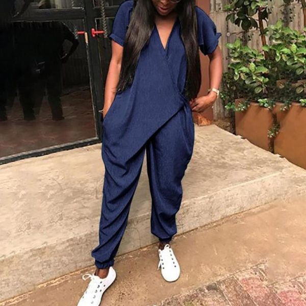 summer rompers woman jumpsuits fashion solid v neck loose women playsuits casual women jumpsuit overalls plus size, Black;white
summer rompers woman jumpsuits fashion solid v neck loose women playsuits casual women jumpsuit overalls plus size, Black;white