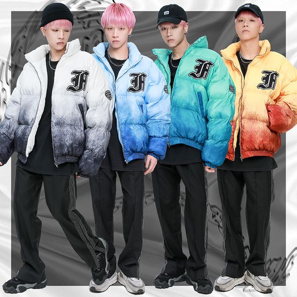 gradient stand oversize thick winter coar for men and women windbreaker streetwear loose cotton padded jacket casual parkas, Black;brown
gradient stand oversize thick winter coar for men and women windbreaker streetwear loose cotton padded jacket casual parkas, Black;brown