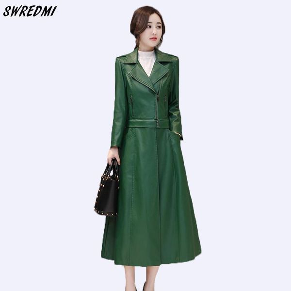 women's leather & faux swredmi autumn and winter women trench x-long clothing female plus size s-3xl office lady coat casaco1, Black
women's leather & faux swredmi autumn and winter women trench x-long clothing female plus size s-3xl office lady coat casaco1, Black