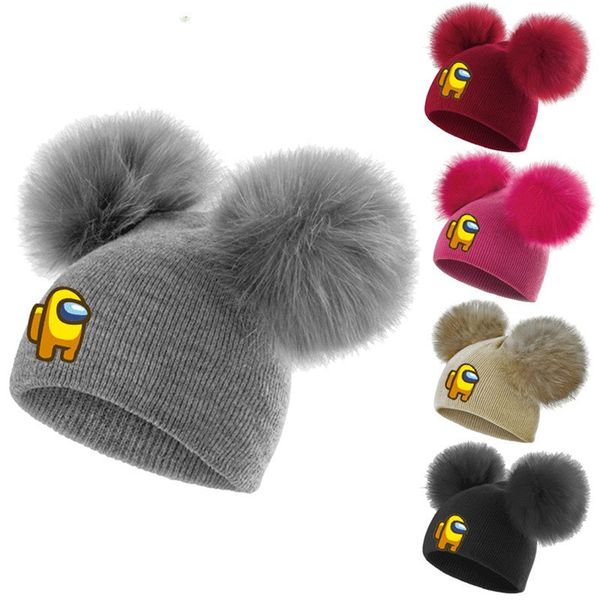 among us game kids knitted hat pom pom beanie baby double fur ball wool hat children boys girls winter windproof warm hat cap e122404, Yellow
among us game kids knitted hat pom pom beanie baby double fur ball wool hat children boys girls winter windproof warm hat cap e122404, Yellow