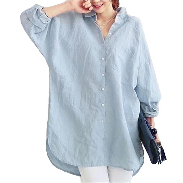 womens loose blouse shirts blusas holidays spring summer long turning sleeve and blouses casual linen blue beach women y200622, White
womens loose blouse shirts blusas holidays spring summer long turning sleeve and blouses casual linen blue beach women y200622, White
