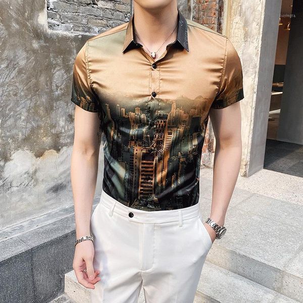 gzdeerax summer mens shirts luxury personalized gradient printing casual short sleeve male shirts fashion slim man 4xl1, White;black
gzdeerax summer mens shirts luxury personalized gradient printing casual short sleeve male shirts fashion slim man 4xl1, White;black