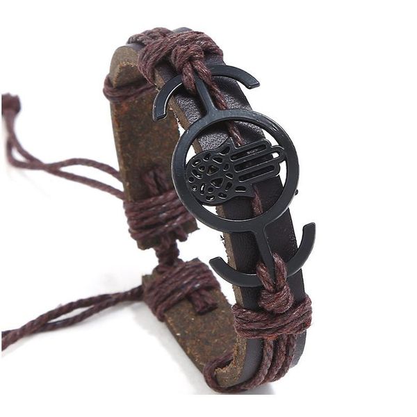 music peace hamsa hand arrow punk handmade weave men leather bracelets women vintage bangle male homme jewelry acc qylouq, Golden;silver
music peace hamsa hand arrow punk handmade weave men leather bracelets women vintage bangle male homme jewelry acc qylouq, Golden;silver