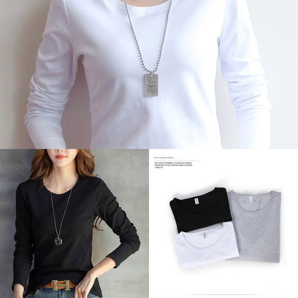 pure cotton korean bottoming shirtmiscellaneous new long sleeve pure cotton t-shirt women's t-shirtkorean bottoming shirtmiscellaneous, White
pure cotton korean bottoming shirtmiscellaneous new long sleeve pure cotton t-shirt women's t-shirtkorean bottoming shirtmiscellaneous, White