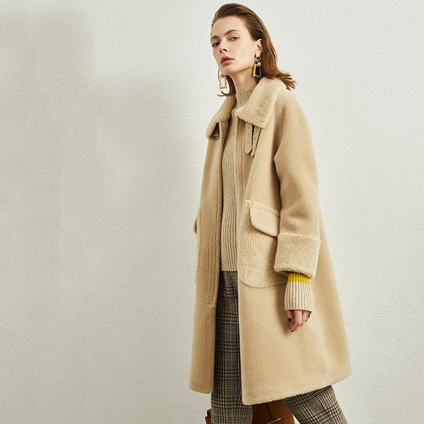2021 new autumn winter women fur coat lambswool mid-long female overcoat zipper buckle windproof warm outwear fur jacket, Black
2021 new autumn winter women fur coat lambswool mid-long female overcoat zipper buckle windproof warm outwear fur jacket, Black