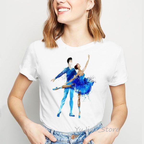 couple dancing ballerina print tshirt women watercolor romantic ballet design kawaii tumblr t shirt clothes female t-shirt, White
couple dancing ballerina print tshirt women watercolor romantic ballet design kawaii tumblr t shirt clothes female t-shirt, White