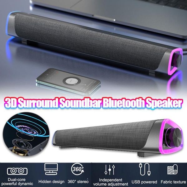 bluetooth 5.0 wired computer speaker aux 3.5mm stereo subwoofer 3d surround hifi bar tablespeakers for theater tv lappc
bluetooth 5.0 wired computer speaker aux 3.5mm stereo subwoofer 3d surround hifi bar tablespeakers for theater tv lappc