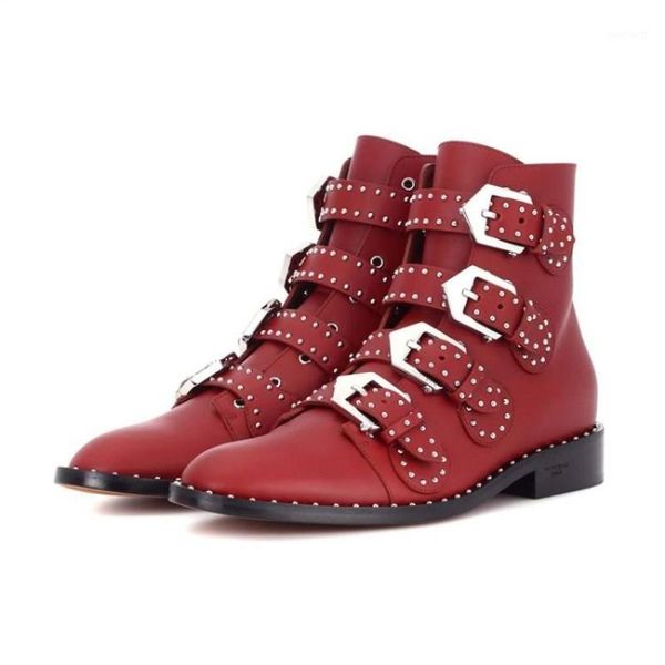 fashion red ankle boots rivet rivet boots designer shoes women's luxury short combat cowboy women's buckle shoes1, Black
fashion red ankle boots rivet rivet boots designer shoes women's luxury short combat cowboy women's buckle shoes1, Black