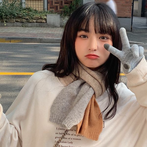 scarves women autumn and winter pure color wool lovely korean girls versatile students small fresh warm knitted bib tide, Blue;gray
scarves women autumn and winter pure color wool lovely korean girls versatile students small fresh warm knitted bib tide, Blue;gray