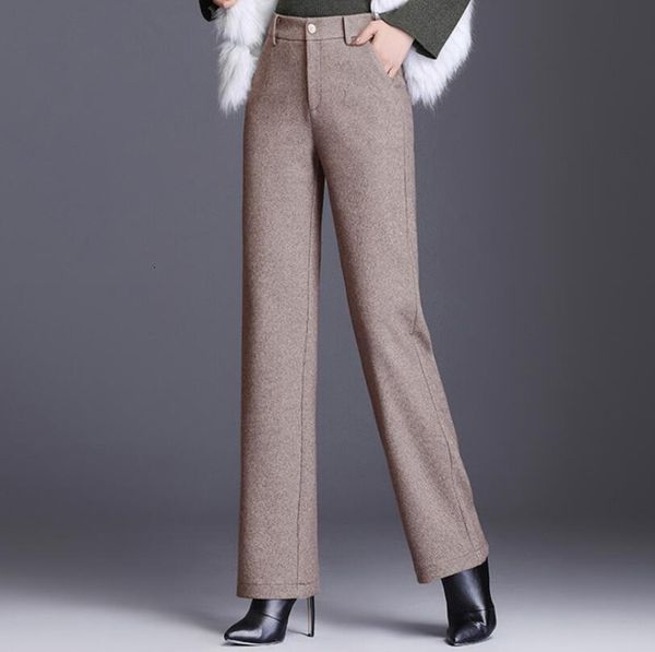 2021 autumn women in straight wool loose pants long leg fashion korean overalls high waist women's p1777s i70w, Black;white
2021 autumn women in straight wool loose pants long leg fashion korean overalls high waist women's p1777s i70w, Black;white
