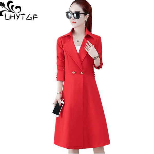 uhytgf spring autumn trench coat womens fashion lapel double-breasted elegant long windbreaker female casual plus size coats 471, Tan;black
uhytgf spring autumn trench coat womens fashion lapel double-breasted elegant long windbreaker female casual plus size coats 471, Tan;black