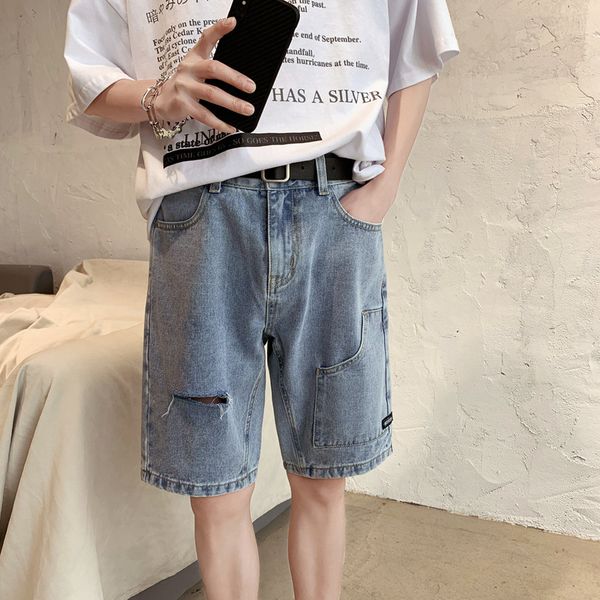 2021 the new will see shorts denim men short hole in a straight line thin male fashion pocket color cotton jeans h88s, Blue
2021 the new will see shorts denim men short hole in a straight line thin male fashion pocket color cotton jeans h88s, Blue