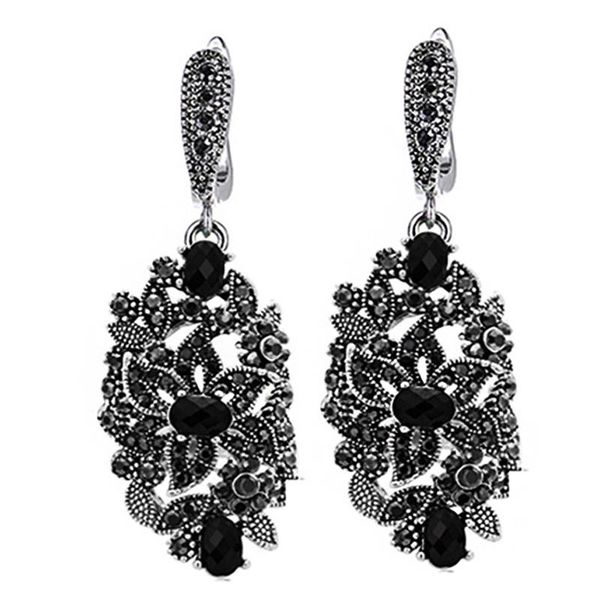 dangle & chandelier ajojewel brand vintage ladies drop earrings for women jewelry long black crystal high quality, Silver
dangle & chandelier ajojewel brand vintage ladies drop earrings for women jewelry long black crystal high quality, Silver