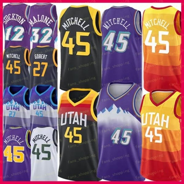 donovan 45 mitchell rudy 27 gobert basketball jersey utahs john 12 stockton karl 32 malone vintage uniform jerseys shirts 75th anniversary, Black;red
donovan 45 mitchell rudy 27 gobert basketball jersey utahs john 12 stockton karl 32 malone vintage uniform jerseys shirts 75th anniversary, Black;red