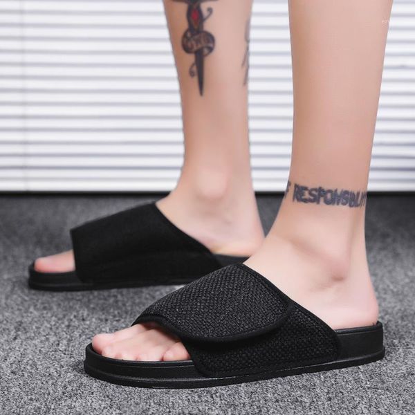 men sandals summer men slippers shoes beach slipper open toe hook&loop wear-resisting sandals schoenen mannen 20201, Black
men sandals summer men slippers shoes beach slipper open toe hook&loop wear-resisting sandals schoenen mannen 20201, Black