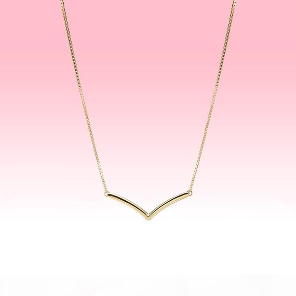 yellow gold plated polished wishbone necklace women wedding gift for pandora sterling silver chain necklaces with original box
yellow gold plated polished wishbone necklace women wedding gift for pandora sterling silver chain necklaces with original box