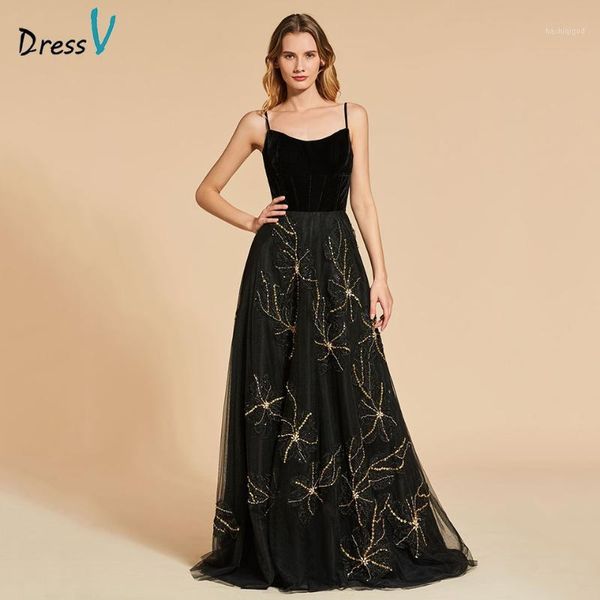 dressv black evening dress spaghetti straps sleeveless a line appliques floor length wedding party formal dress evening dresses1, White;black
dressv black evening dress spaghetti straps sleeveless a line appliques floor length wedding party formal dress evening dresses1, White;black