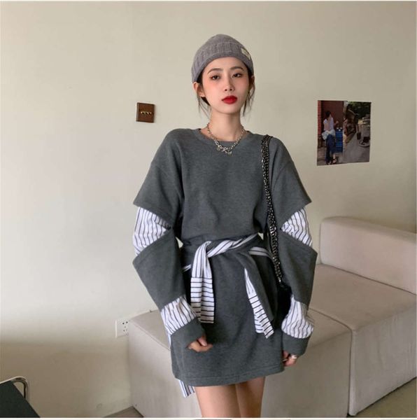 big size women's dress yangqi net red show thin suit autumn 2020 fat sister fried street reduced age medium length sweater skirt, Black;gray
big size women's dress yangqi net red show thin suit autumn 2020 fat sister fried street reduced age medium length sweater skirt, Black;gray