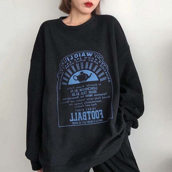 waitmore sweater women's loose korean bf languid style autumn round neck thin fashion sweatercoat sweaterbrand fried coat fashion 8x, Black
waitmore sweater women's loose korean bf languid style autumn round neck thin fashion sweatercoat sweaterbrand fried coat fashion 8x, Black