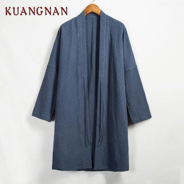 kuangnan chinese kimono cardigan men long solid linen kimono cardigan men streetwear jacket coat windbreaker 20211, Black;brown
kuangnan chinese kimono cardigan men long solid linen kimono cardigan men streetwear jacket coat windbreaker 20211, Black;brown