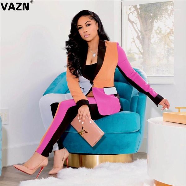 vazn 2021 autumn patchwork elegant office daily young high waist full sleeve women slim long outwears1, Black;brown
vazn 2021 autumn patchwork elegant office daily young high waist full sleeve women slim long outwears1, Black;brown