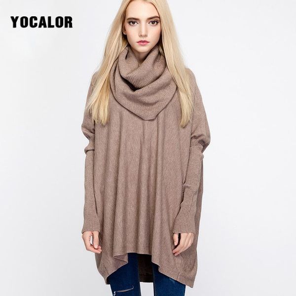 women's sweaters 2021 poncho knitting long sleeve oversized sweater women pullovers turtleneck female women's winter clothing pull, White;black
women's sweaters 2021 poncho knitting long sleeve oversized sweater women pullovers turtleneck female women's winter clothing pull, White;black