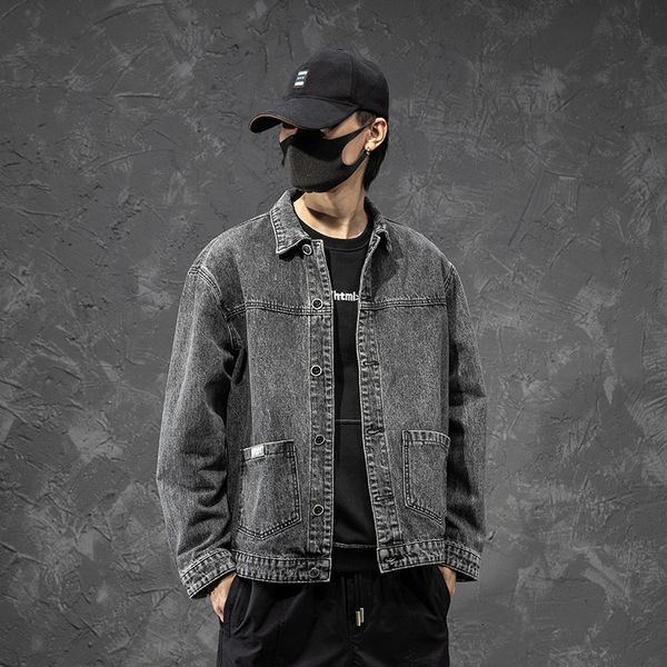 japanese denim jacket male korean trend denim clothes spring and autumn casual all-match jacket handsome men's clothing, Black;brown
japanese denim jacket male korean trend denim clothes spring and autumn casual all-match jacket handsome men's clothing, Black;brown
